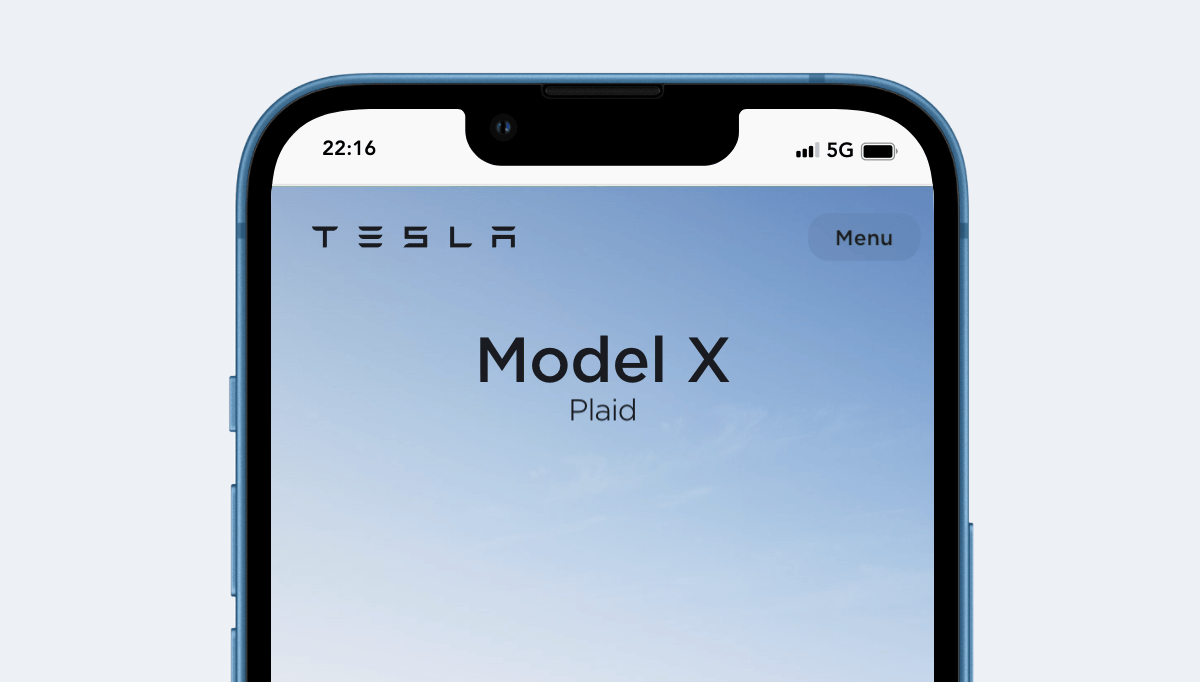 Apple iPhone 13, viewport CSS de 390 x 844 pixels, testável no simulador