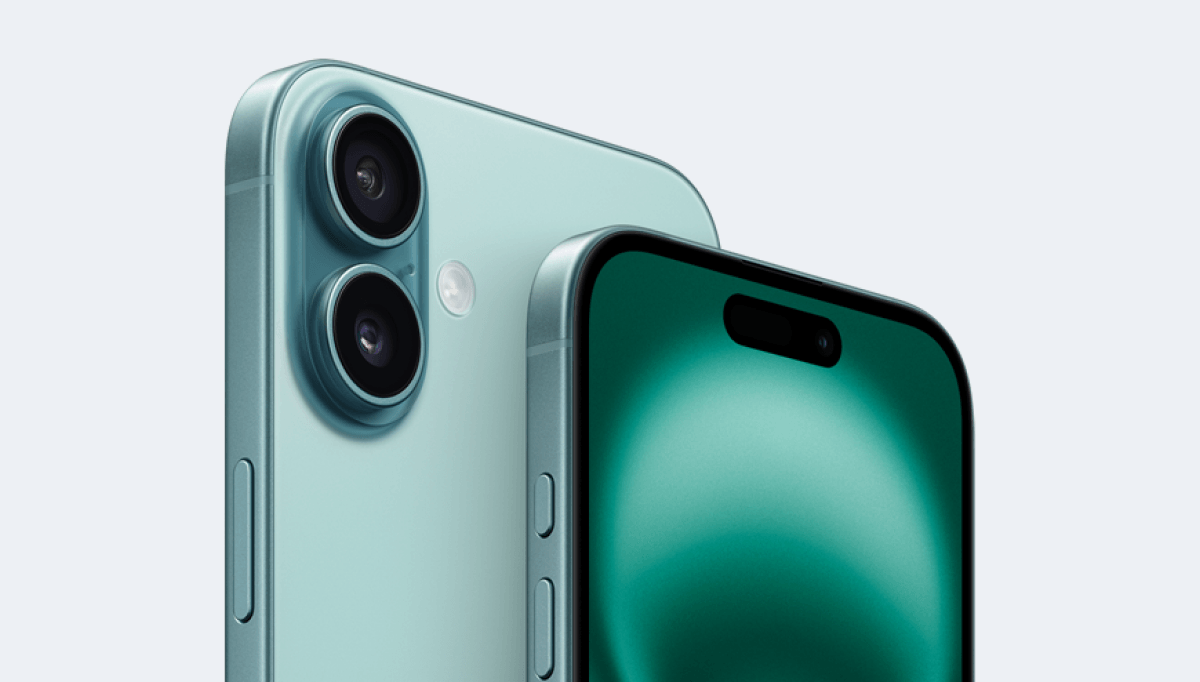 Apple iPhone 16 (2024), viewport CSS de 393 x 852 pixels