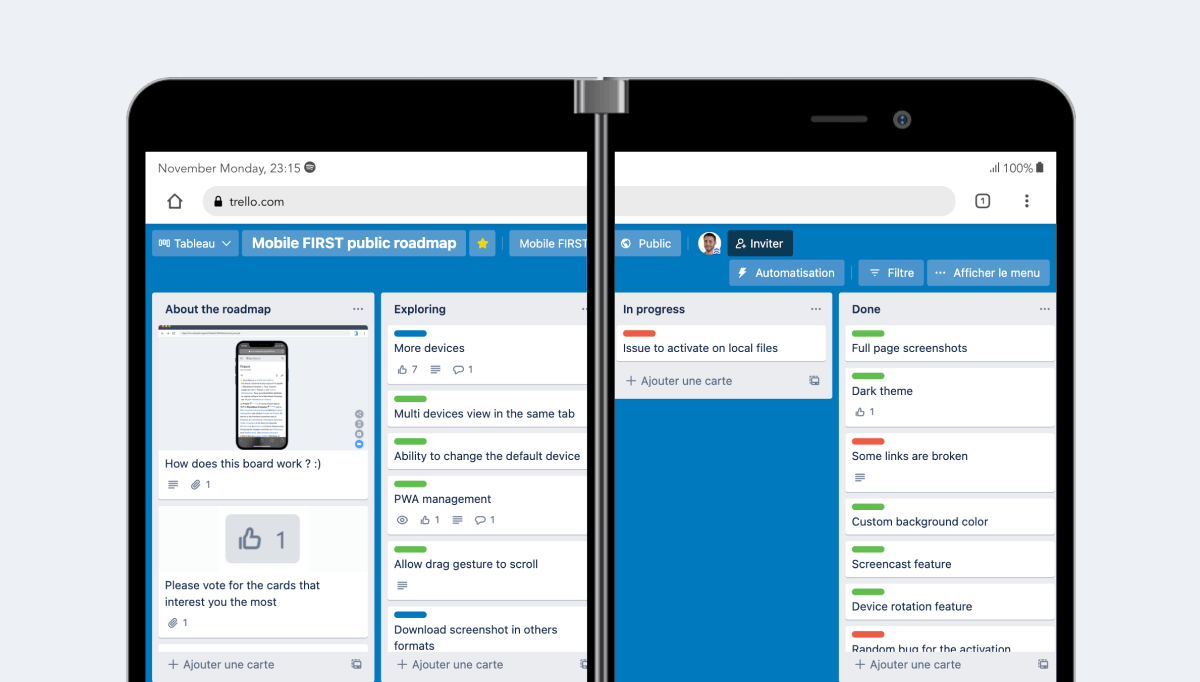 Microsoft Surface Duo, viewport CSS 1114 x 705 piksel