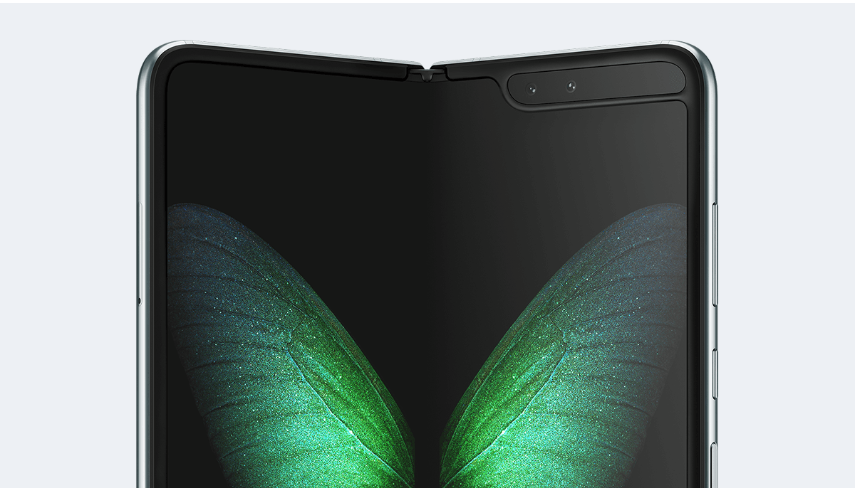 Samsung Galaxy Fold, viewport CSS de 768 x 1076 pixels, testável no simulador