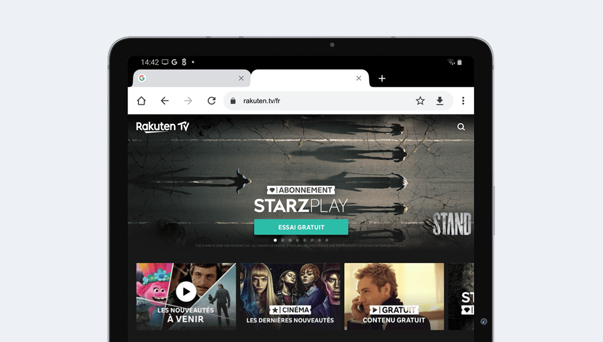 Samsung Galaxy Tab S7, viewport CSS de 800 x 1280 pixels, testável no simulador