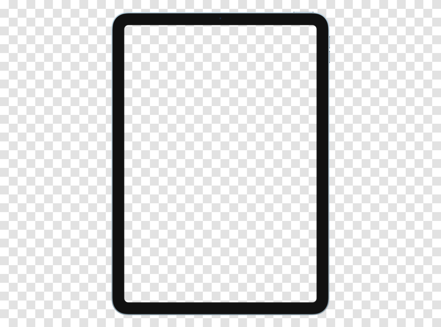 Mockup Apple iPad Air 4 en PNG transparent, écran vide