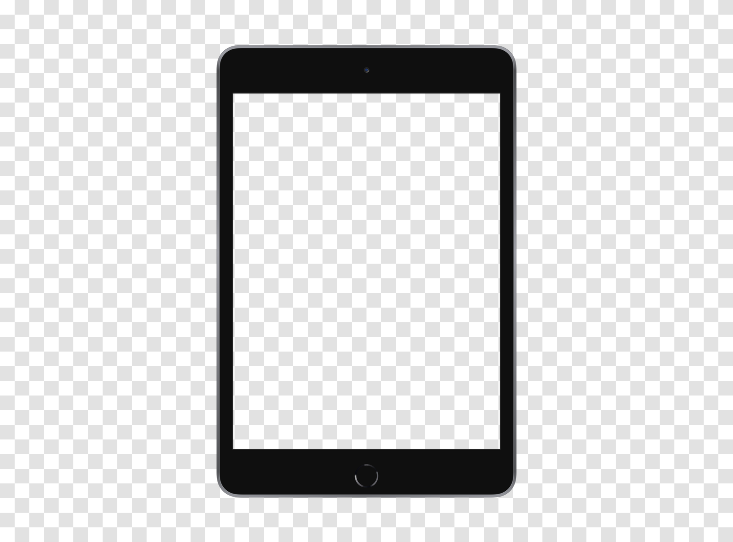 Mockup Apple iPad Mini (6th Gen) en PNG transparent, écran vide