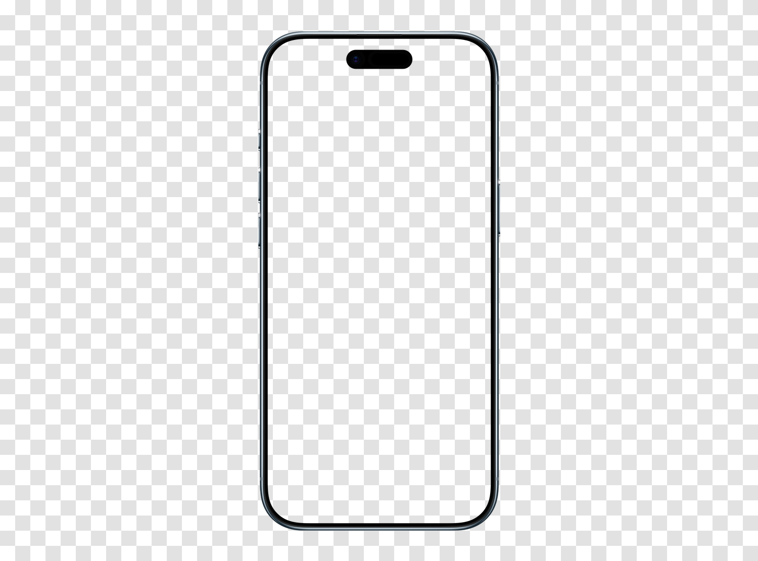 Mockup Apple iPhone Air en PNG transparent, écran vide