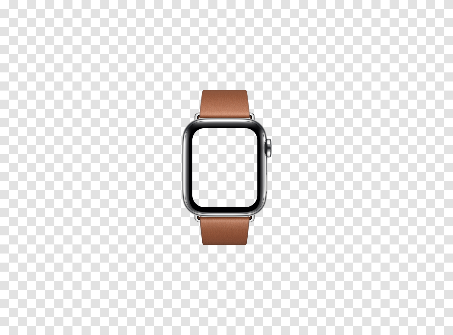Mockup Apple Watch Series 6 (40mm) en PNG transparent, écran vide