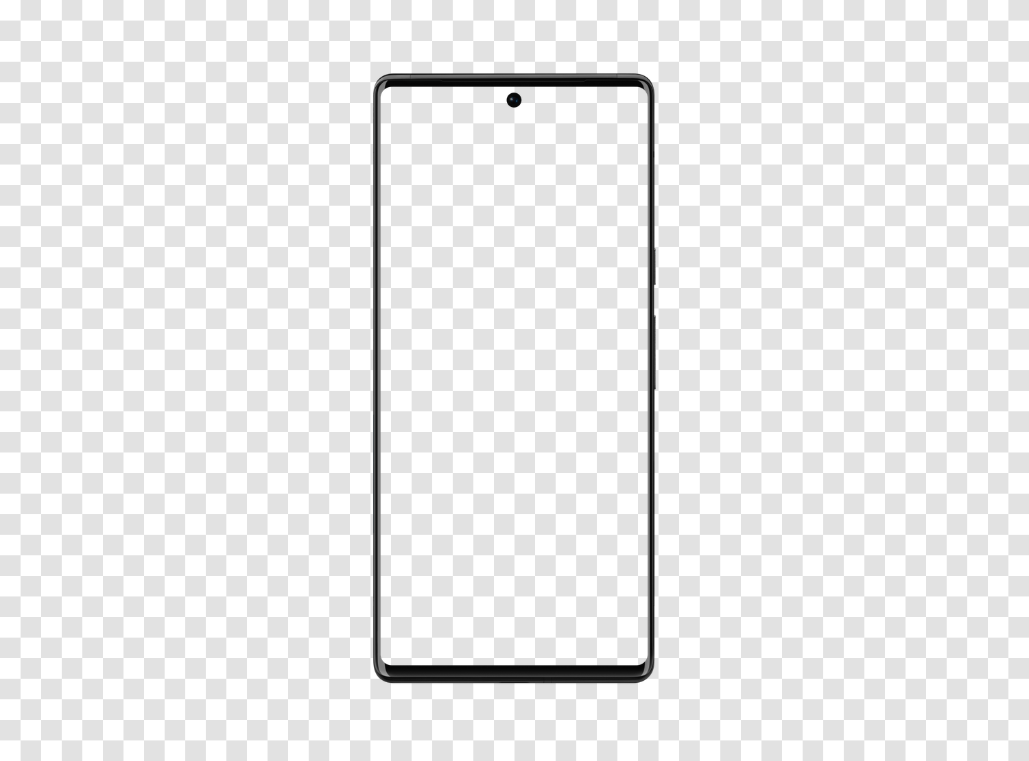 Mockup Google Pixel 6 PRO en PNG transparent, écran vide