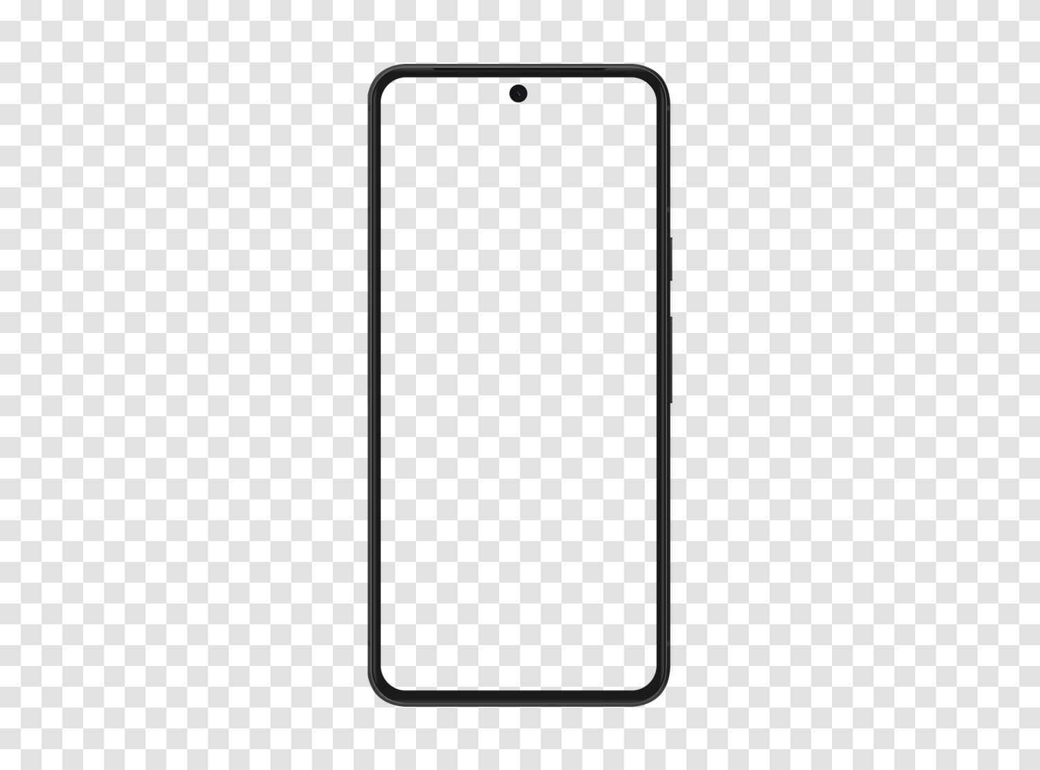 Mockup Google Pixel 8 en PNG transparent, écran vide