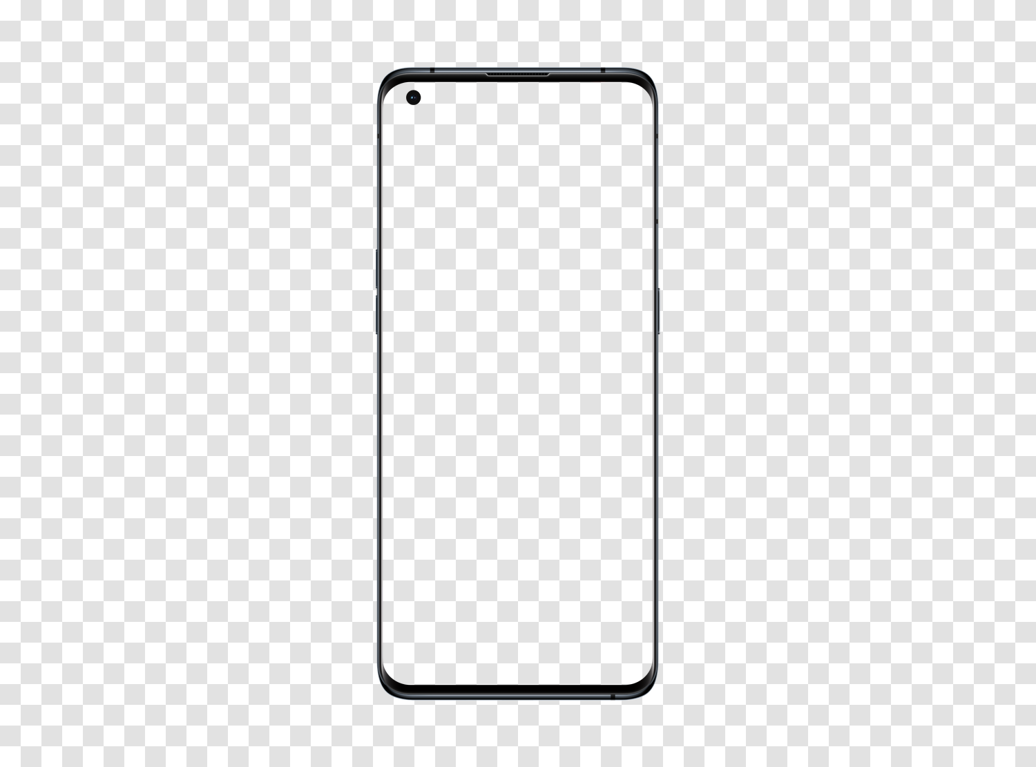 Mockup OPPO Find X3 PRO en PNG transparent, écran vide