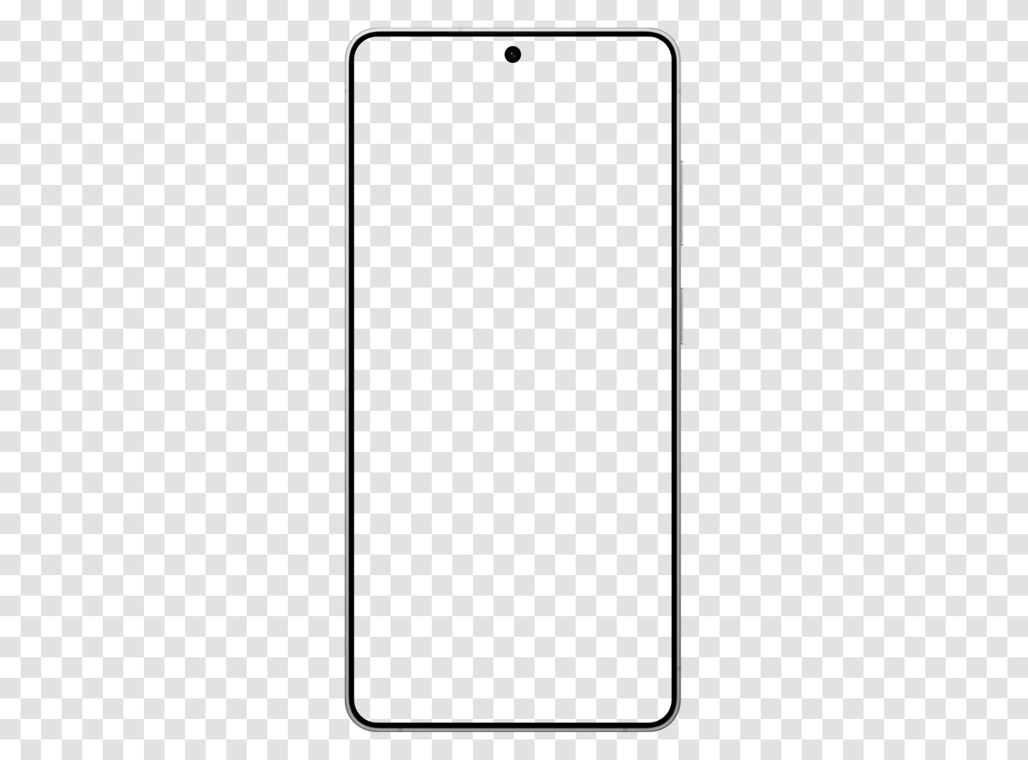 Mockup Galaxy S26 ULTRA en PNG transparent, écran vide