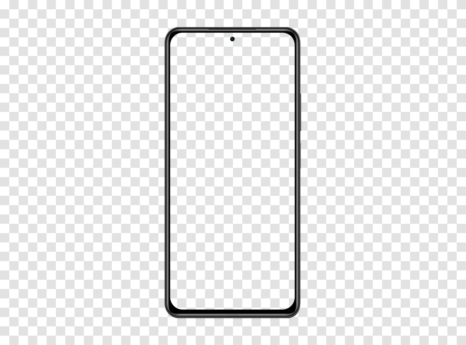 Mockup Xiaomi Mi 11i en PNG transparent, écran vide